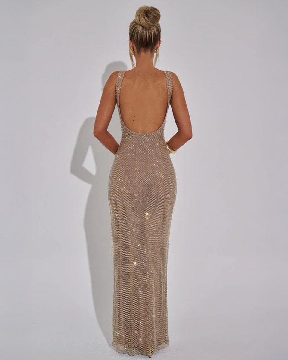 Senna | Sequin Christmas Party Maxi Dress