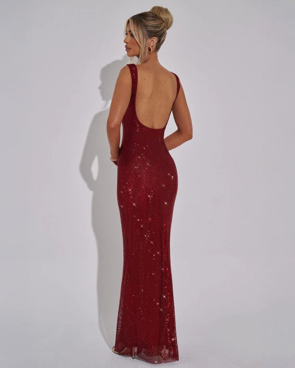 Senna | Sequin Christmas Party Maxi Dress