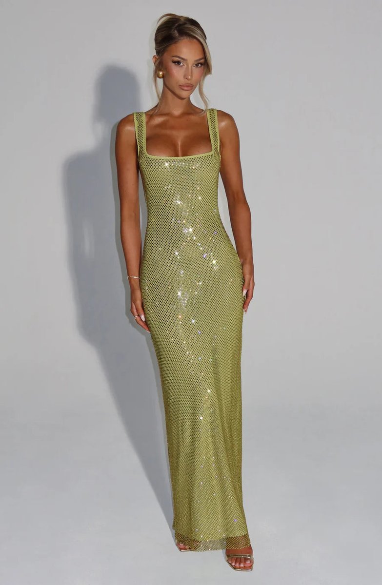 Senna | Sequin Christmas Party Maxi Dress