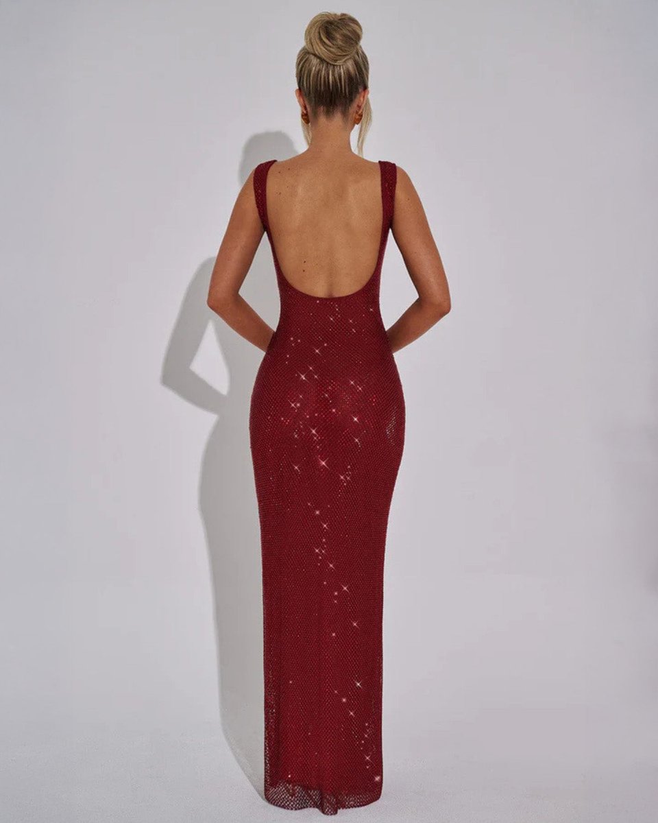 Senna | Sequin Christmas Party Maxi Dress