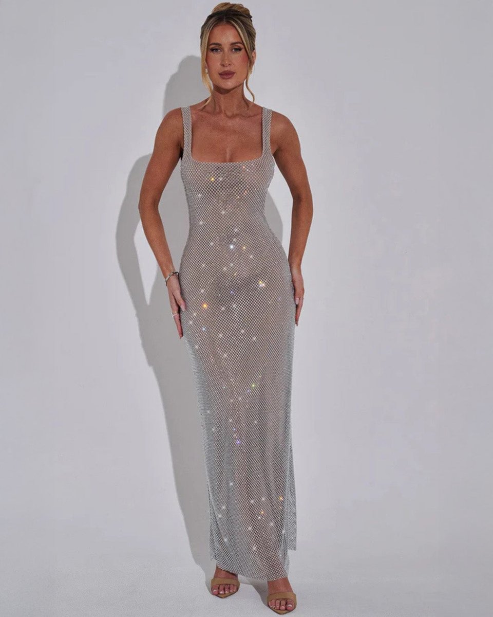 Senna | Sequin Christmas Party Maxi Dress