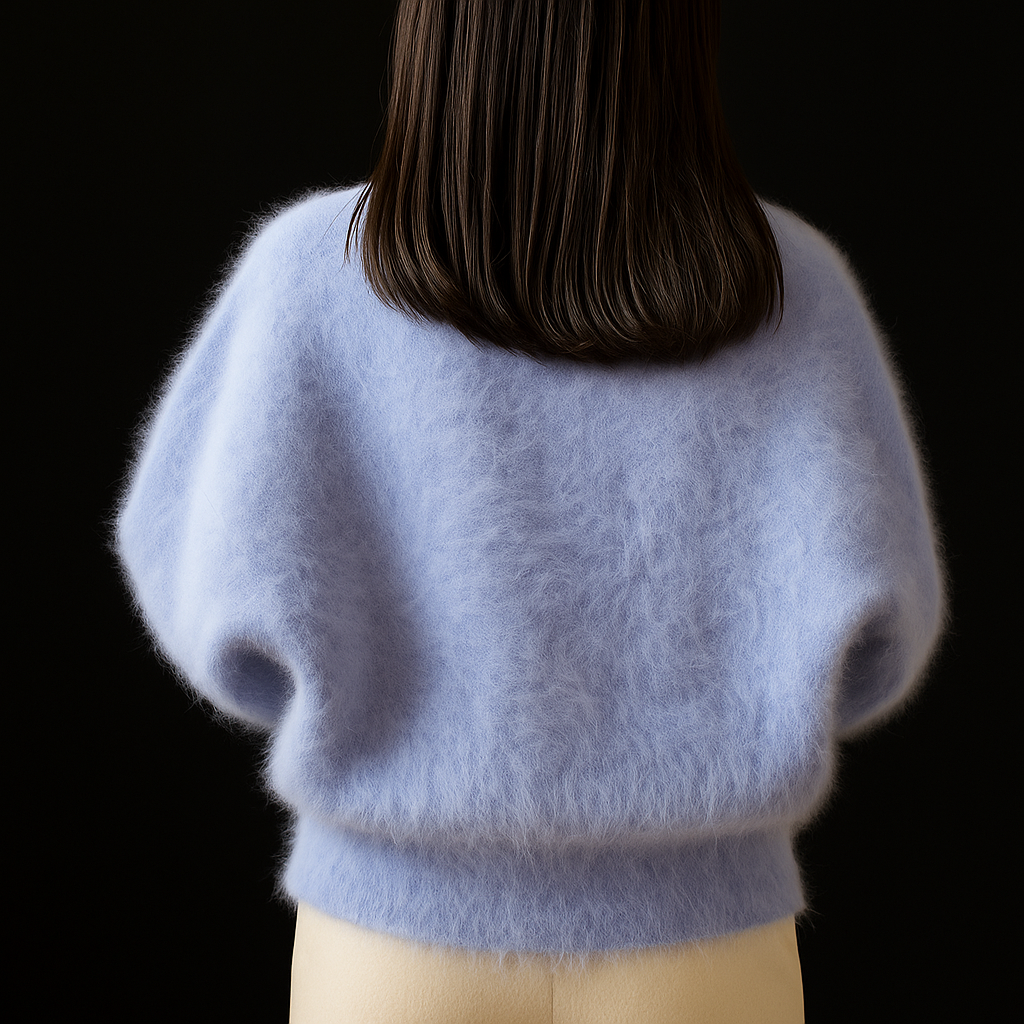Cressida | Women's Beaded Fluffy Cropped Cardigan