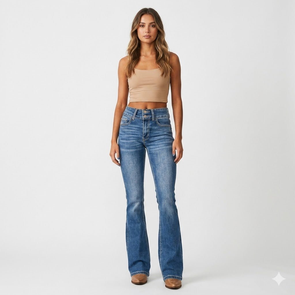 Coraline | Women's High-Waist Flared Jeans