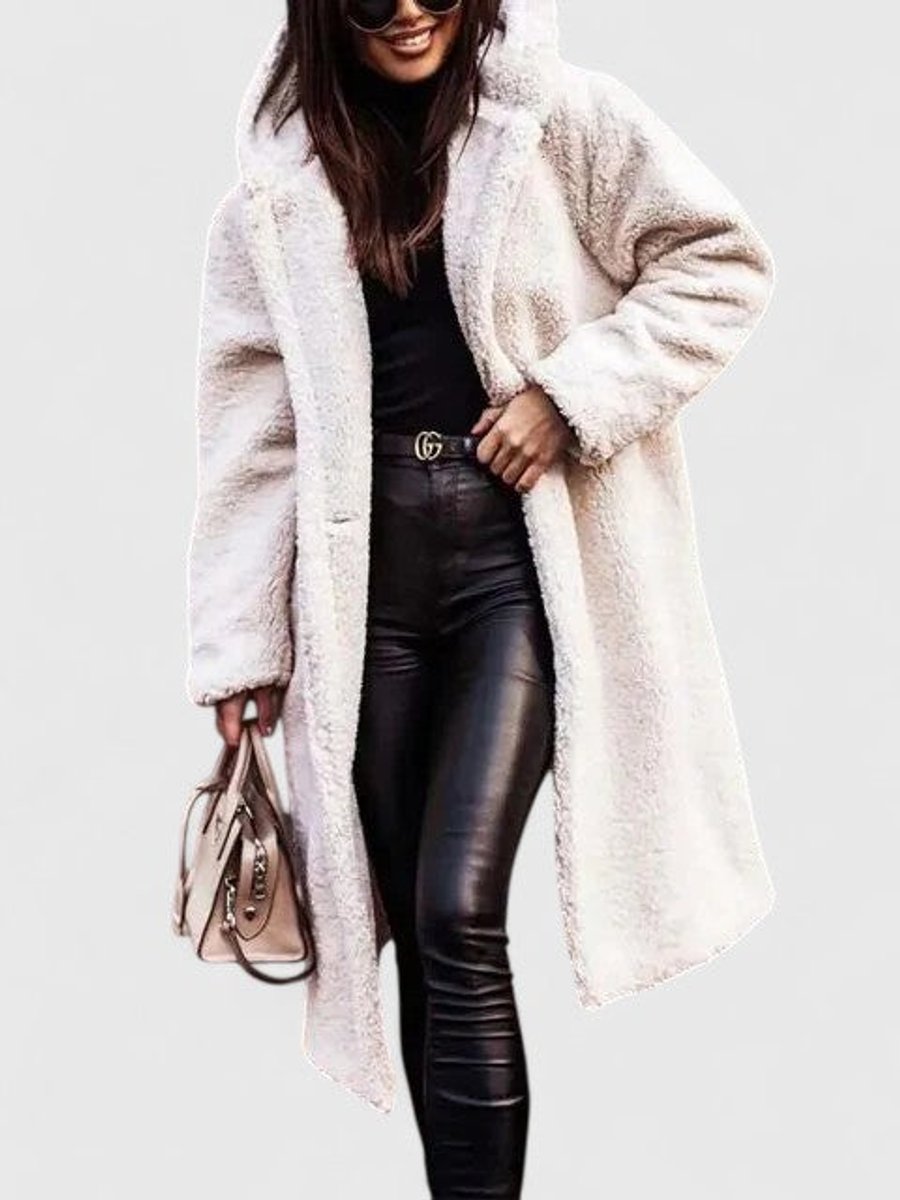 Winnifred | Women's Longline Teddy Fleece Oversized Coat