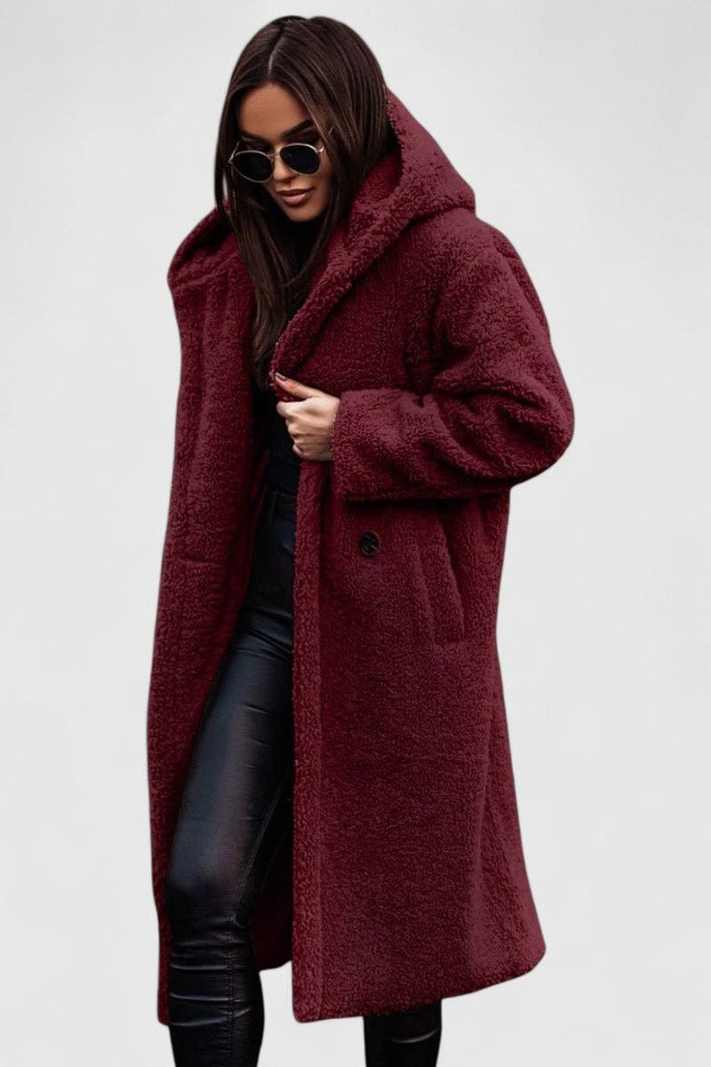 Winnifred | Women's Longline Teddy Fleece Oversized Coat