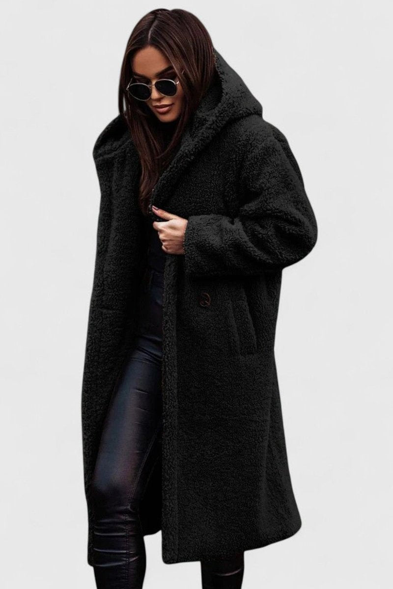 Winnifred | Women's Longline Teddy Fleece Oversized Coat