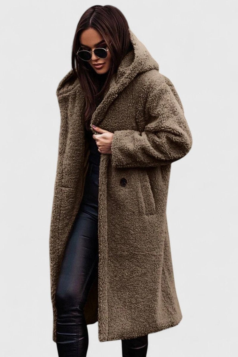 Winnifred | Women's Longline Teddy Fleece Oversized Coat