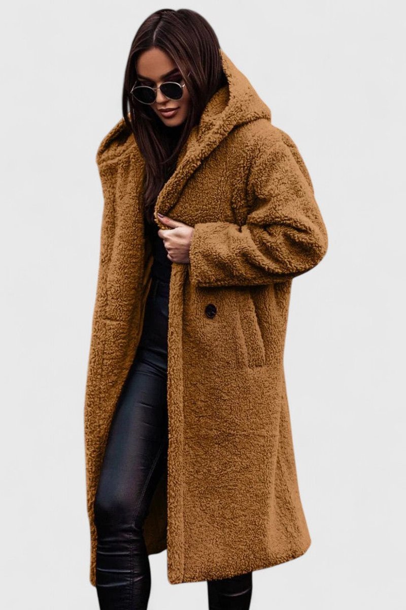 Winnifred | Women's Longline Teddy Fleece Oversized Coat