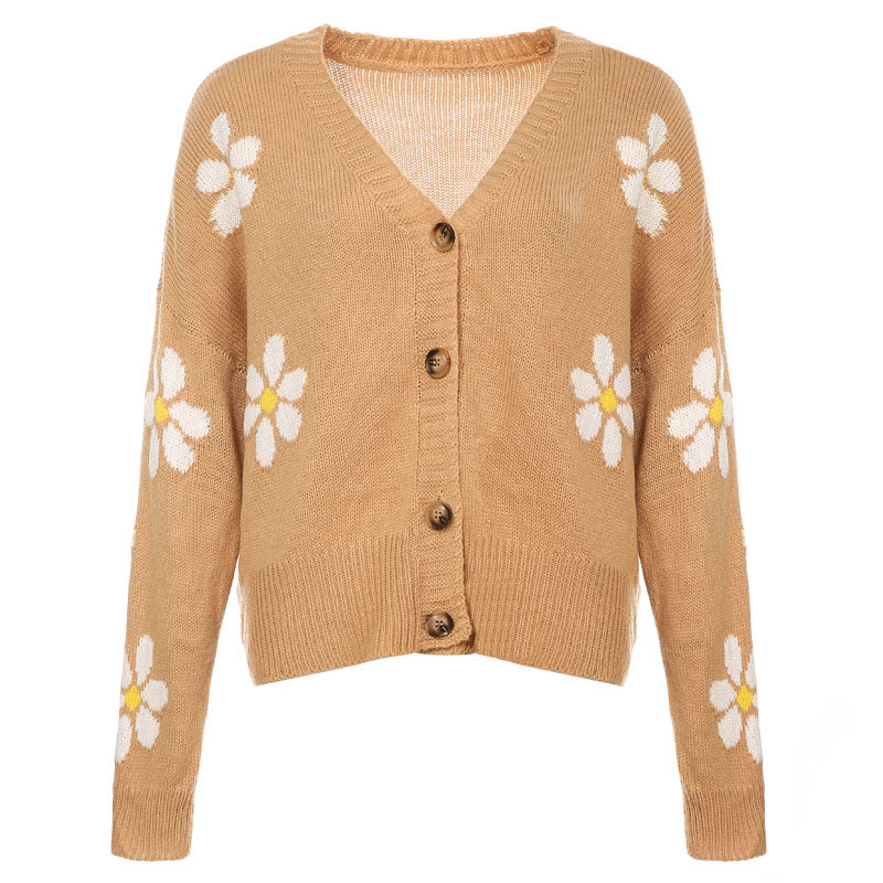 Marlowe | Daisy Knit Button Cardigan