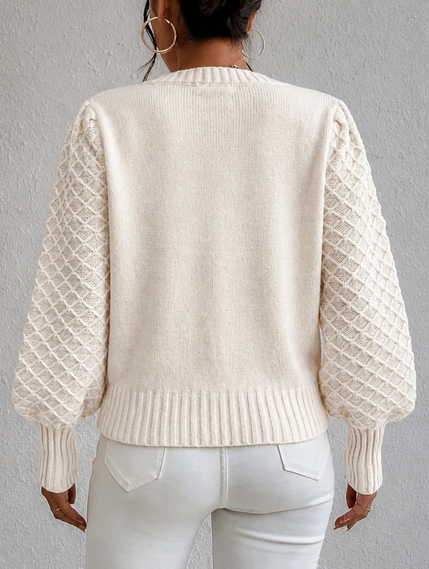 Élodette | Women's Diamond Knit Jumper