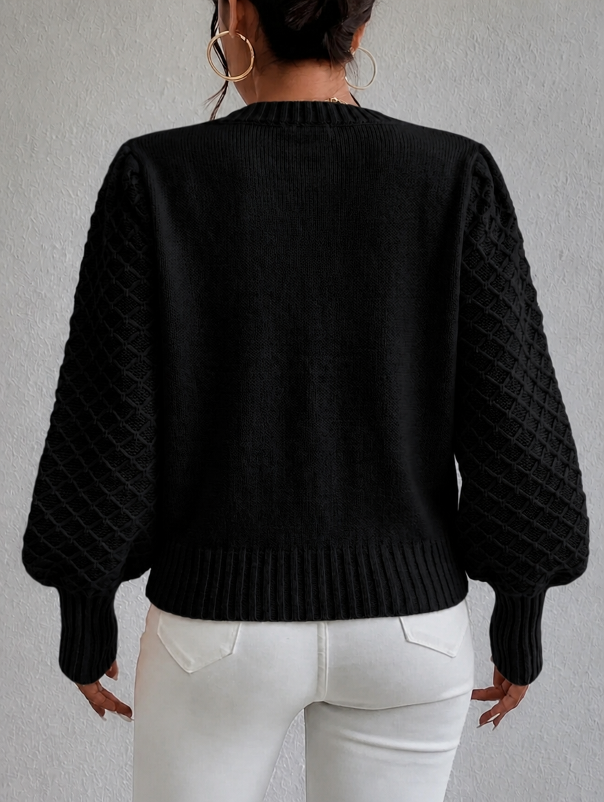 Élodette | Women's Diamond Knit Jumper