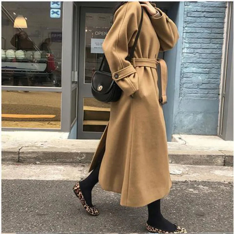 Celest | Women's Belted Longline Coat