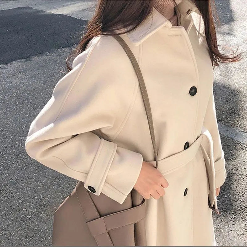 Celest | Women's Belted Longline Coat