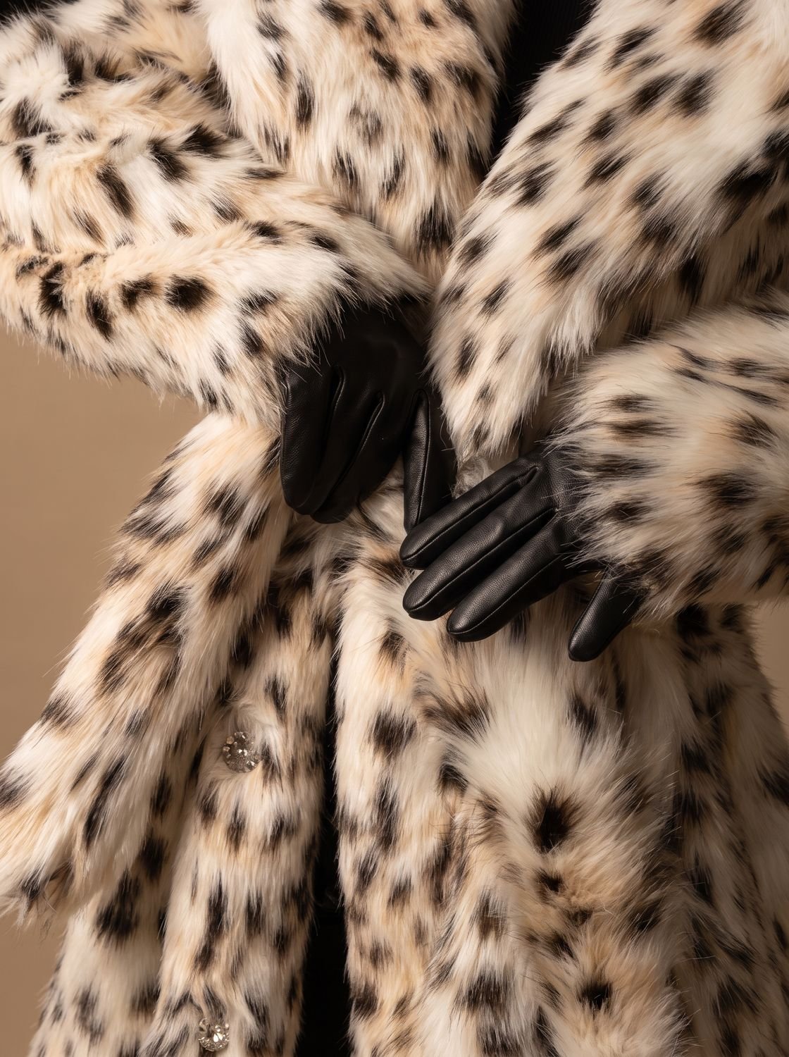 Marisol | Long Leopard Print Faux Fur Coat