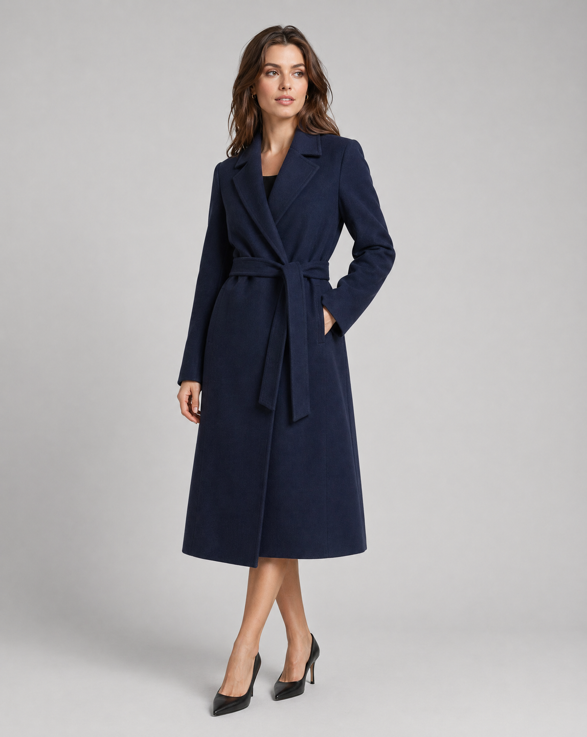 Elowyn | Women's Longline Belted Wrap Trench Coat