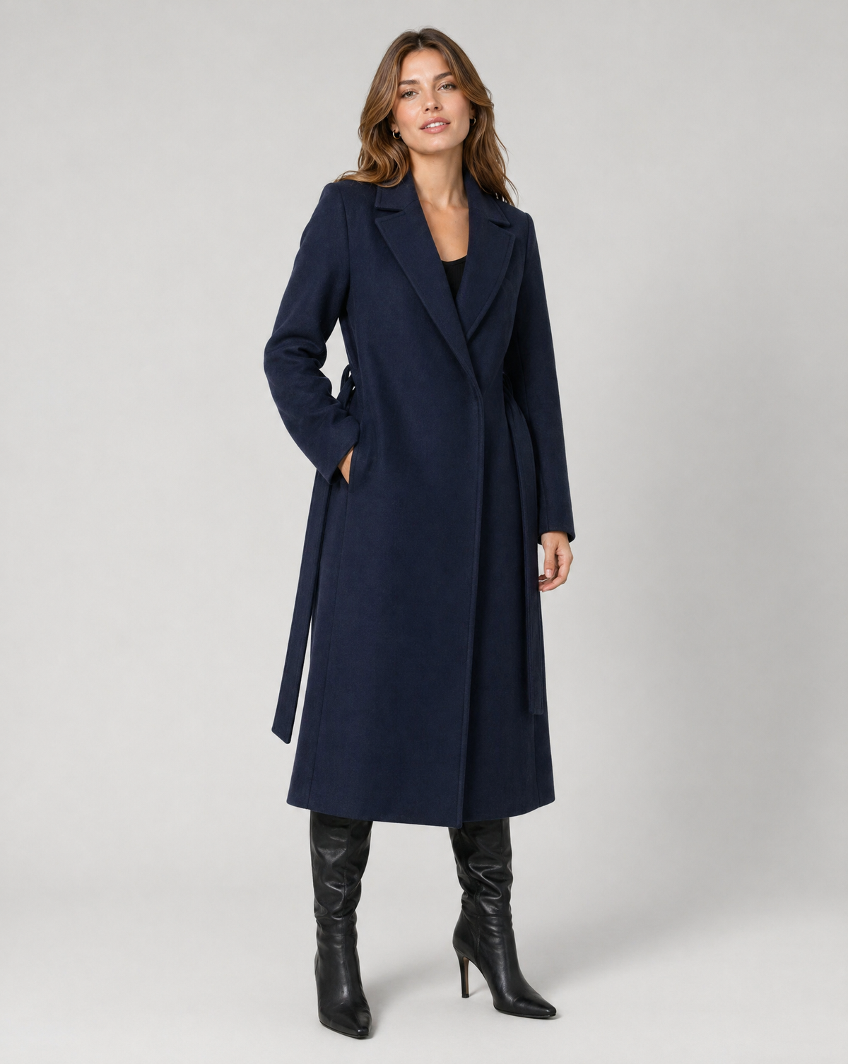 Elowyn | Women's Longline Belted Wrap Trench Coat