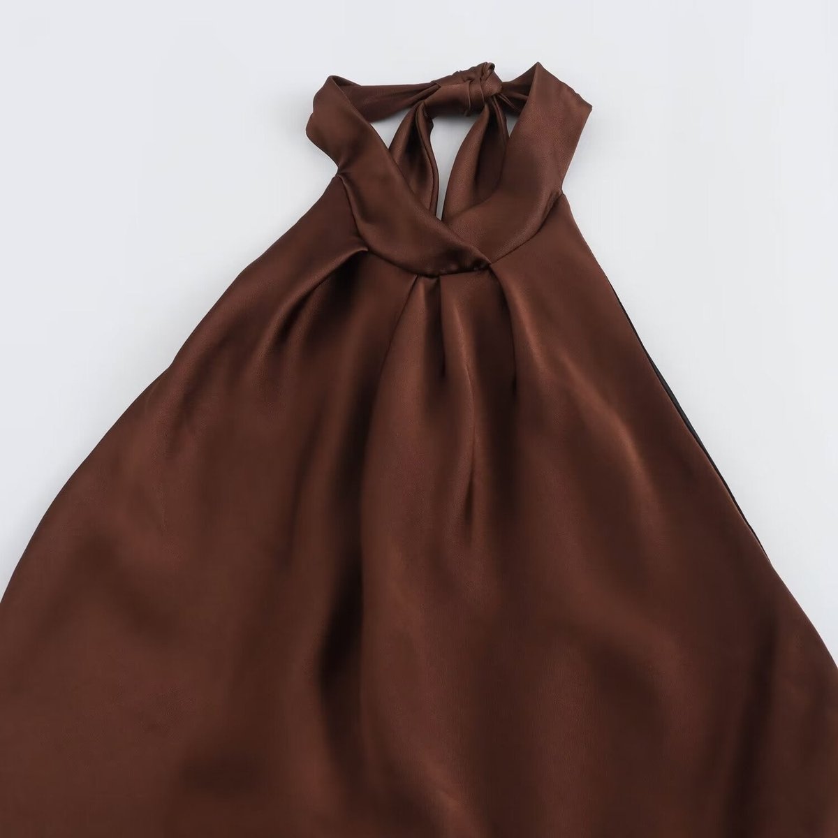 Orla | Women's Satin Halter-Neck Maxi Dress