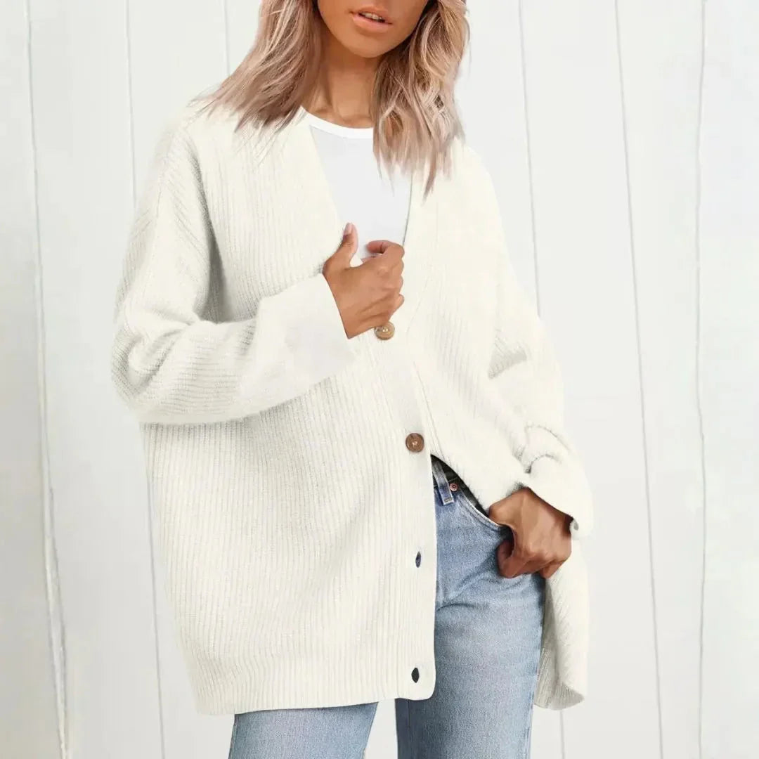 Maeve | Women's Longline Ribbed Cardigan