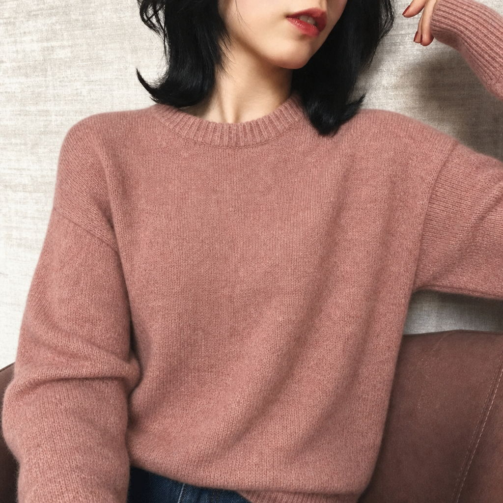 Elow | Women's Oversized Fluffy Knit Jumper