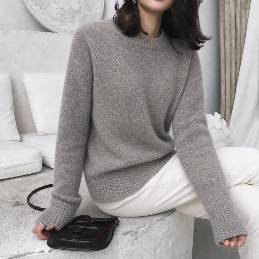 Elow | Women's Oversized Fluffy Knit Jumper