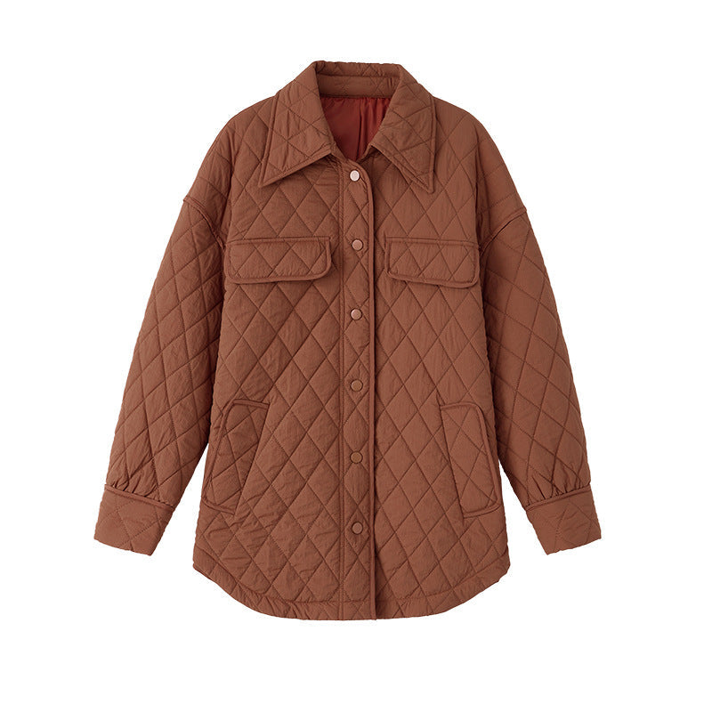Tamsin | Women's Diamond-Quilted Longline Jacket