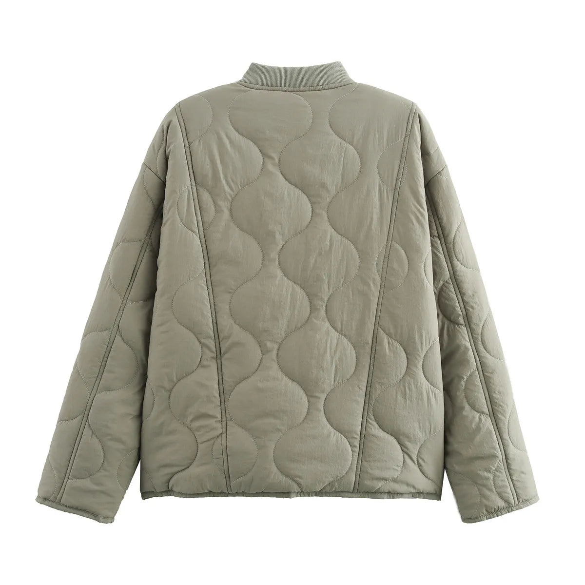 Sable | Women's Oversized Quilted Jacket with Leopard Lining