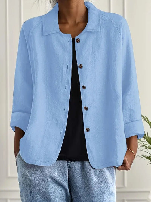 Solenne | Women's Relaxed Fit Shirt Jacket