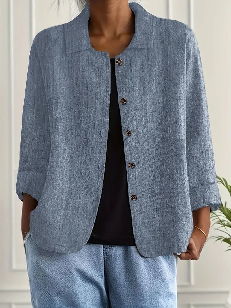 Solenne | Women's Relaxed Fit Shirt Jacket