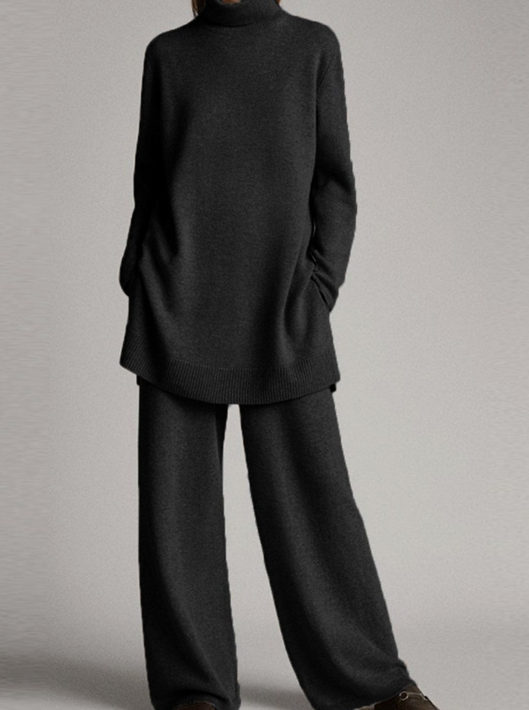 Eirlys | Turtleneck Knit Lounge Set