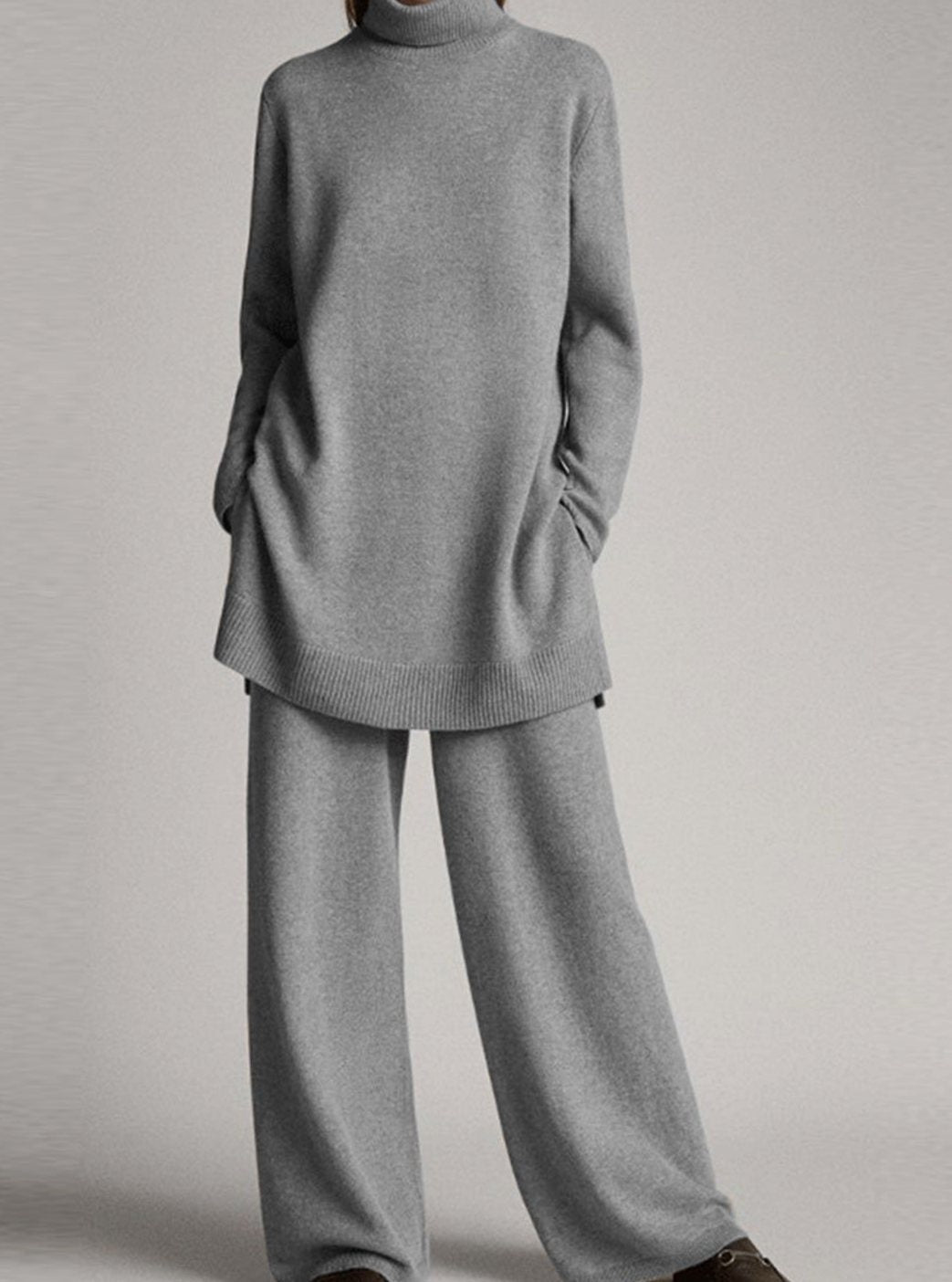 Eirlys | Turtleneck Knit Lounge Set