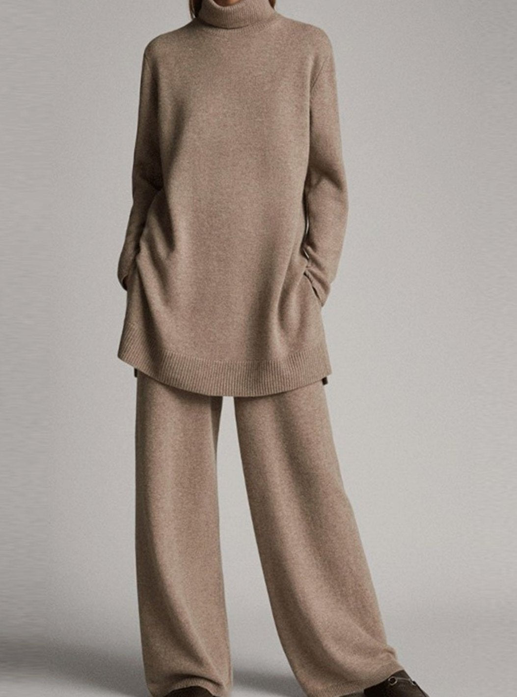 Eirlys | Turtleneck Knit Lounge Set