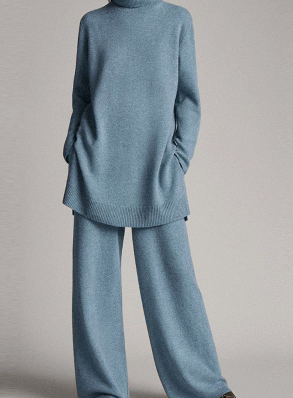 Eirlys | Turtleneck Knit Lounge Set
