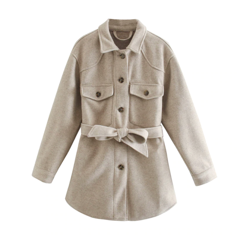 Théoline | Women's Belted Longline Coat