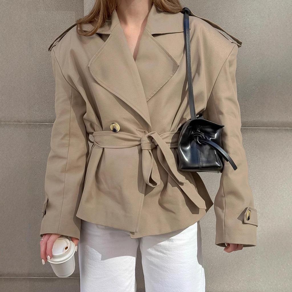 Esméline | Women's Belted Double-Breasted Trench Coat