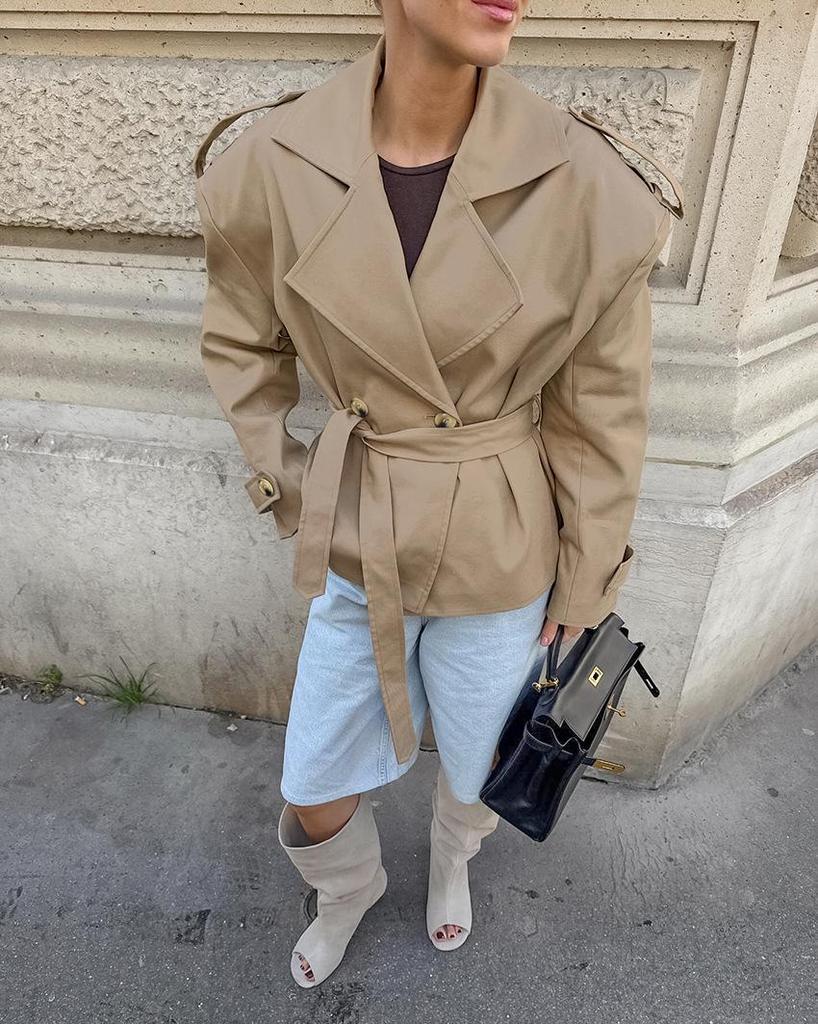 Esméline | Women's Belted Double-Breasted Trench Coat