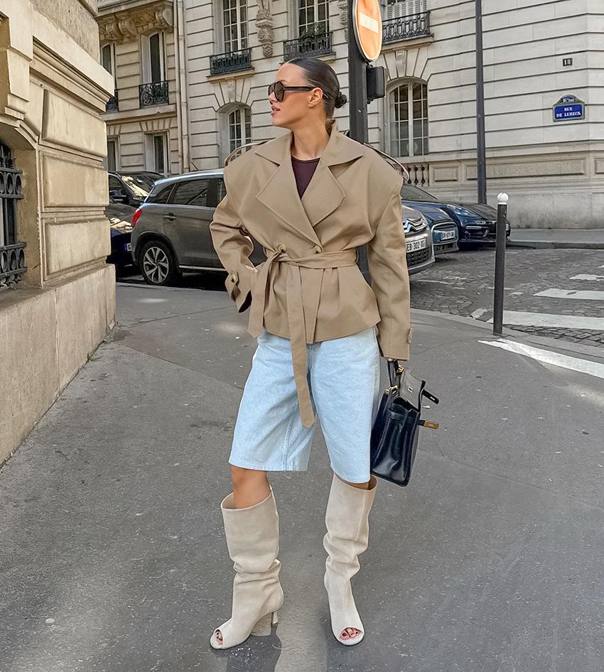 Esméline | Women's Belted Double-Breasted Trench Coat
