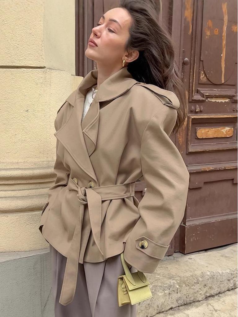 Esméline | Women's Belted Double-Breasted Trench Coat