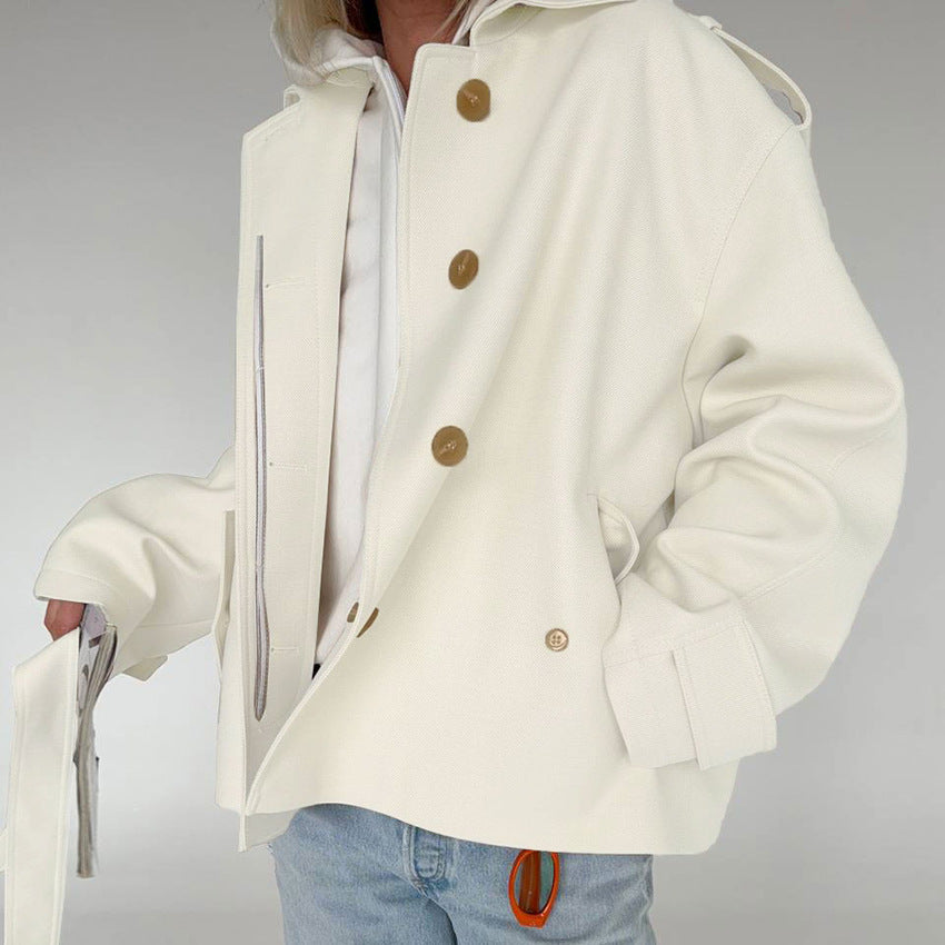 Tamsin | Women's Belted Peplum Trench Coat