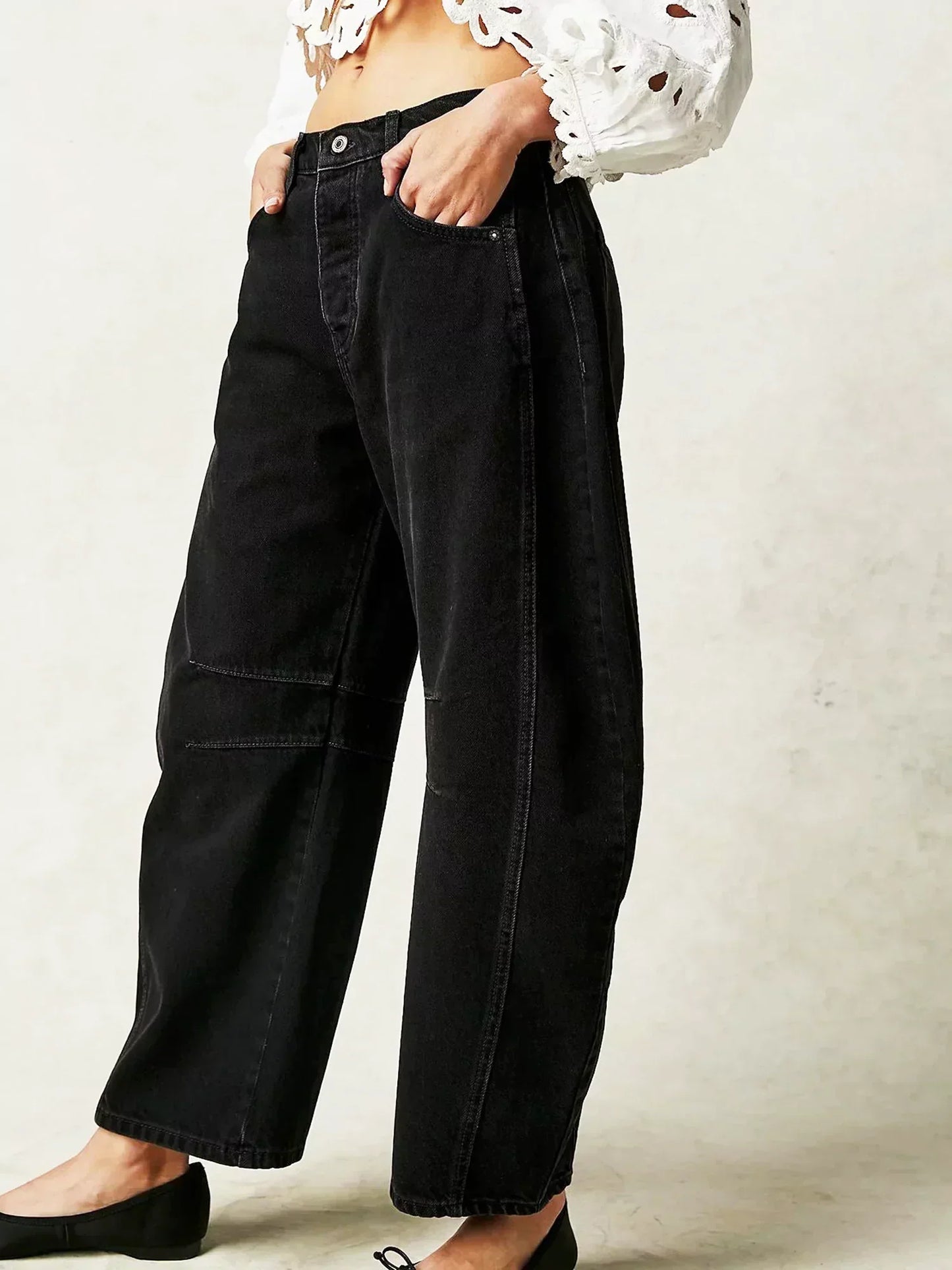 Monroe | Leopard Print Wide Leg Jeans for Women