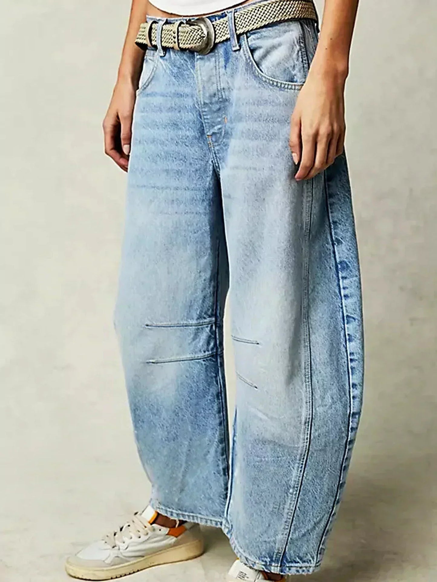 Monroe | Leopard Print Wide Leg Jeans for Women